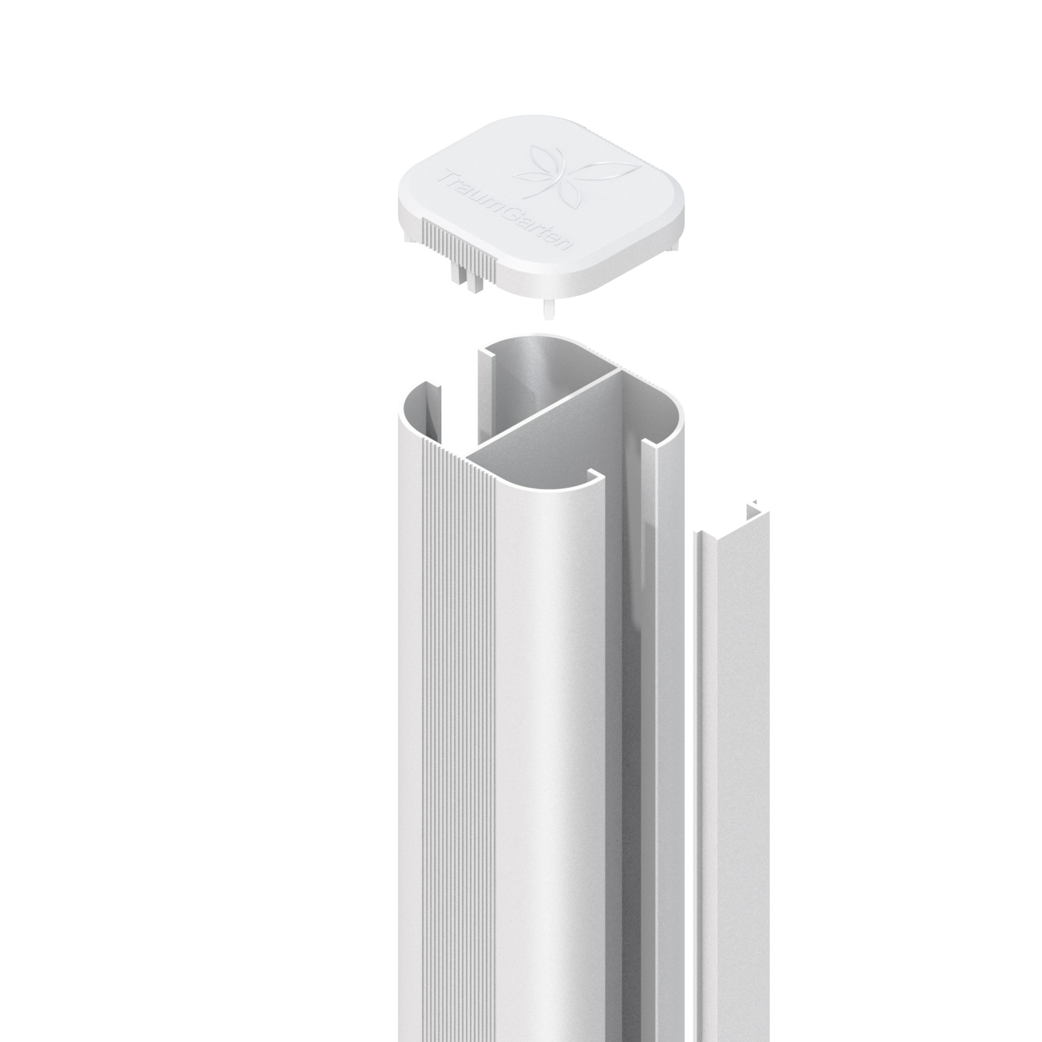 TraumGarten Ersatzteil: Pfostenabdeckkappe,Weiß für Pfosten Basic