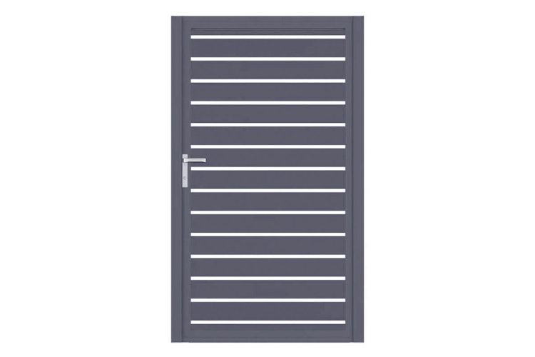 dz VIDUAL Swing Einzeltor Line 100 x 20 mm Rechteckprofil Distanz 18 mm 