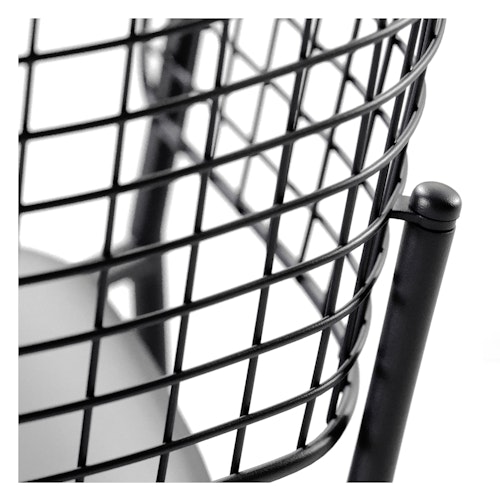 EMU Armlehnstuhl LYZE, Aluminium Weiß / Edelstahl Taupe - Abverkauf