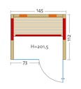 Vorschaubild Infraworld Infrarotkabine Fusion Glas 145 Fichte RG inkl. 5-teiligem gratis Zubehörset