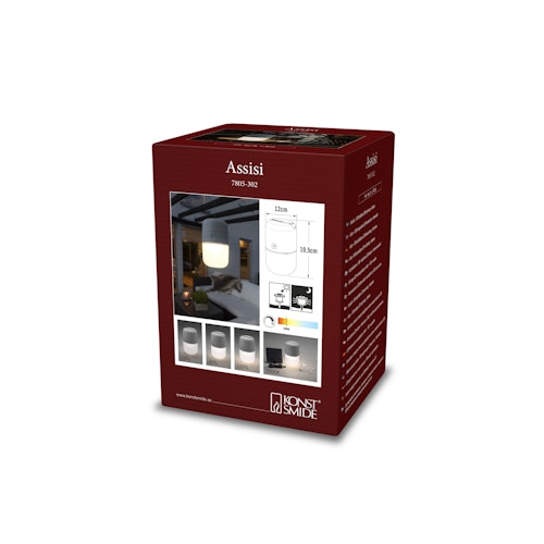 Konstsmide Solarleuchte Assisi, versch. Farben