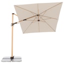 Vorschaubild doppler Pendelschirm ALU WOOD 300 x 220, Aluminium Esche-Optik / 100 % Polyester 180 g/m²