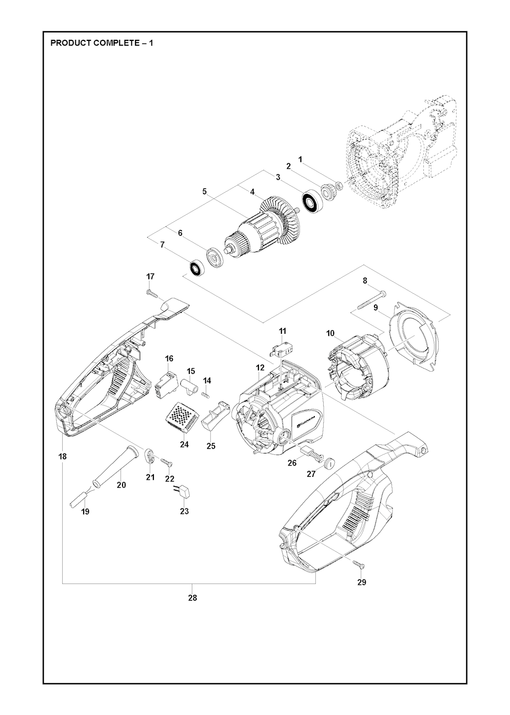 Explosionszeichnung Ersatzteile