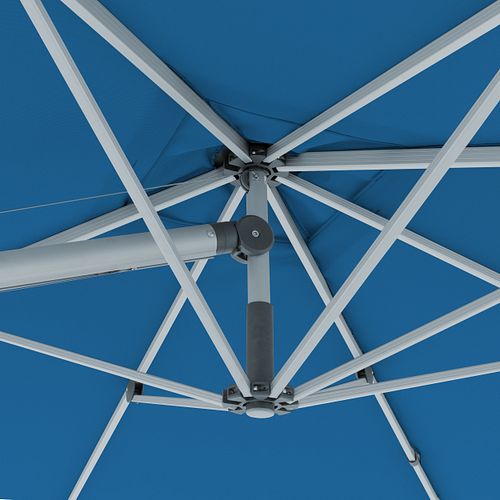 doppler Pendelschirm EXPERT 300 x 300 cm, Aluminium Silber / 100 % Polypropylen 220 g/m²