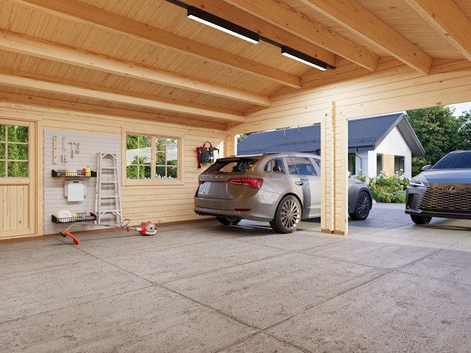 Palmako Garage Roger 28,4 m² - 44 mm - ohne Tore