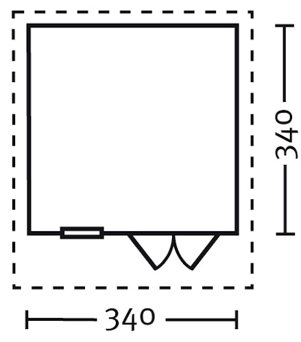 Skan Holz 28 mm Gartenhaus Malaga