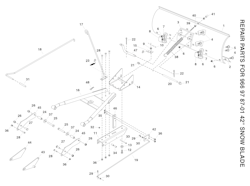 Husqvarna Zubehör für Aufsitzmäher 966978701 Schneeräumschild 107 cm