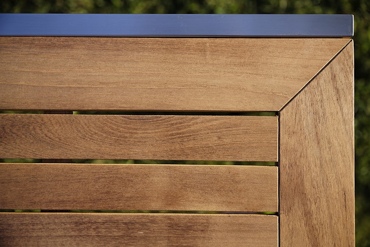 Diamond Garden Tisch SIENA 180x90 cm, Edelstahl / Premium Teak - Auslaufartikel