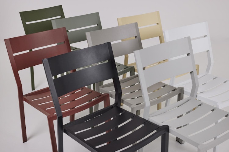 Brafab Stapelstuhl DELIA, Aluminium Dunkelgrau - Abverkauf