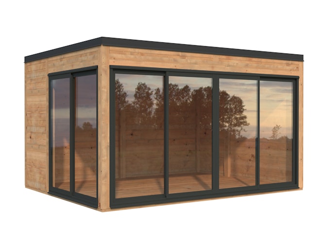 Palmako Gartenhaus Serena 12,6 m² Set 1 Slide Plus - 44 mm