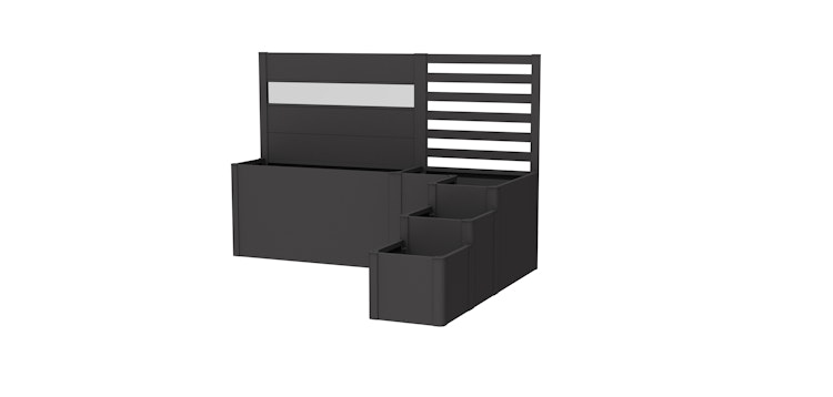 Biohort Pflanzkasten-System DaVinci Version 2 - Terrassenabgrenzung mit Sichtschutz