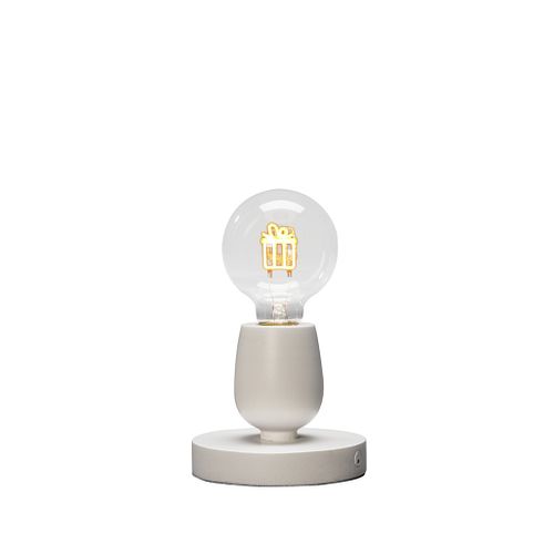Konstsmide Weihnachtsbeleuchtung  LED Tischleuchter Geschenk weiß Timer