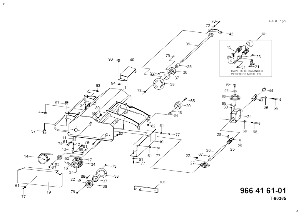 Explosionszeichnung Ersatzteile