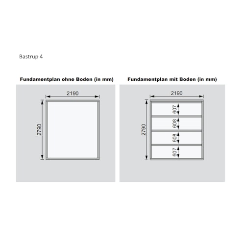 Karibu Woodfeeling Gartenhaus Bastrup 4 naturbelassen - 28 mm