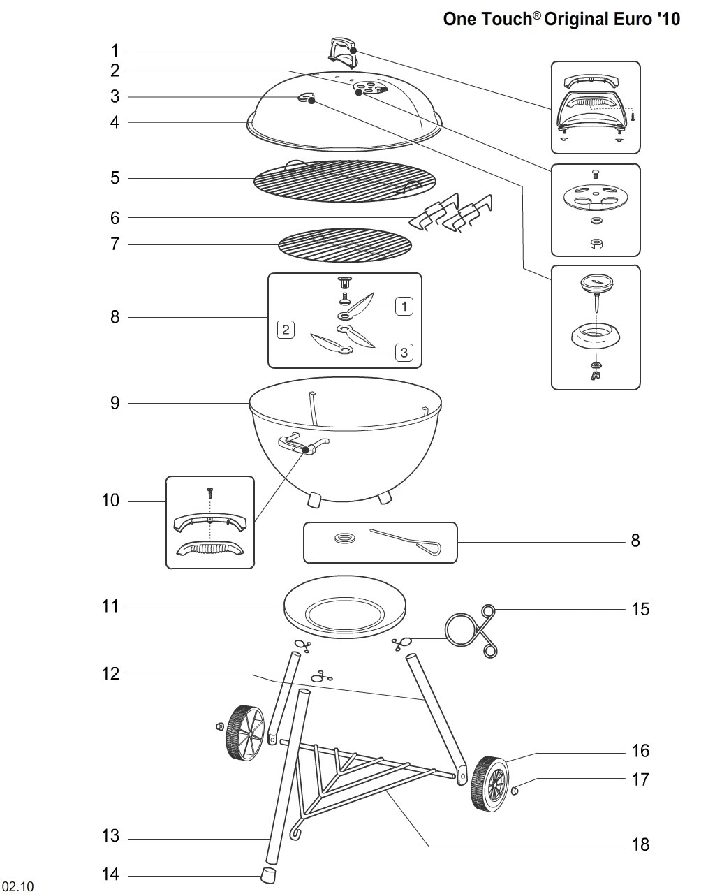 Explosionszeichnung Ersatzteile