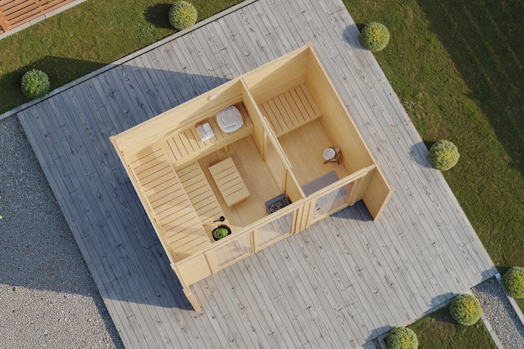 Wolff Finnhaus Saunahaus Vidar 3221 - 44 mm