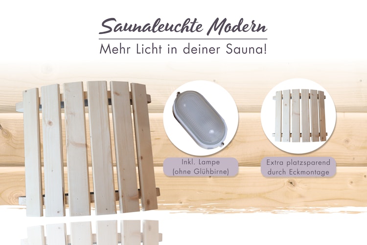 Karibu Saunaleuchte Modern