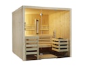 Vorschaubild Infraworld Sauna Panorama Complete 162 Fichte - 75 mm Multifunktionssauna inkl. 5-teiligem gratis Zubehörset