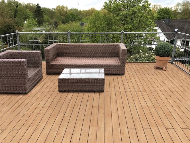 FelixWood®  Terrassendiele Robinie Glatt/Glatt 22 x 120 mm