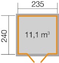 Vorschaubild Weka Gartenhaus 219 wekaLine - 28 mm