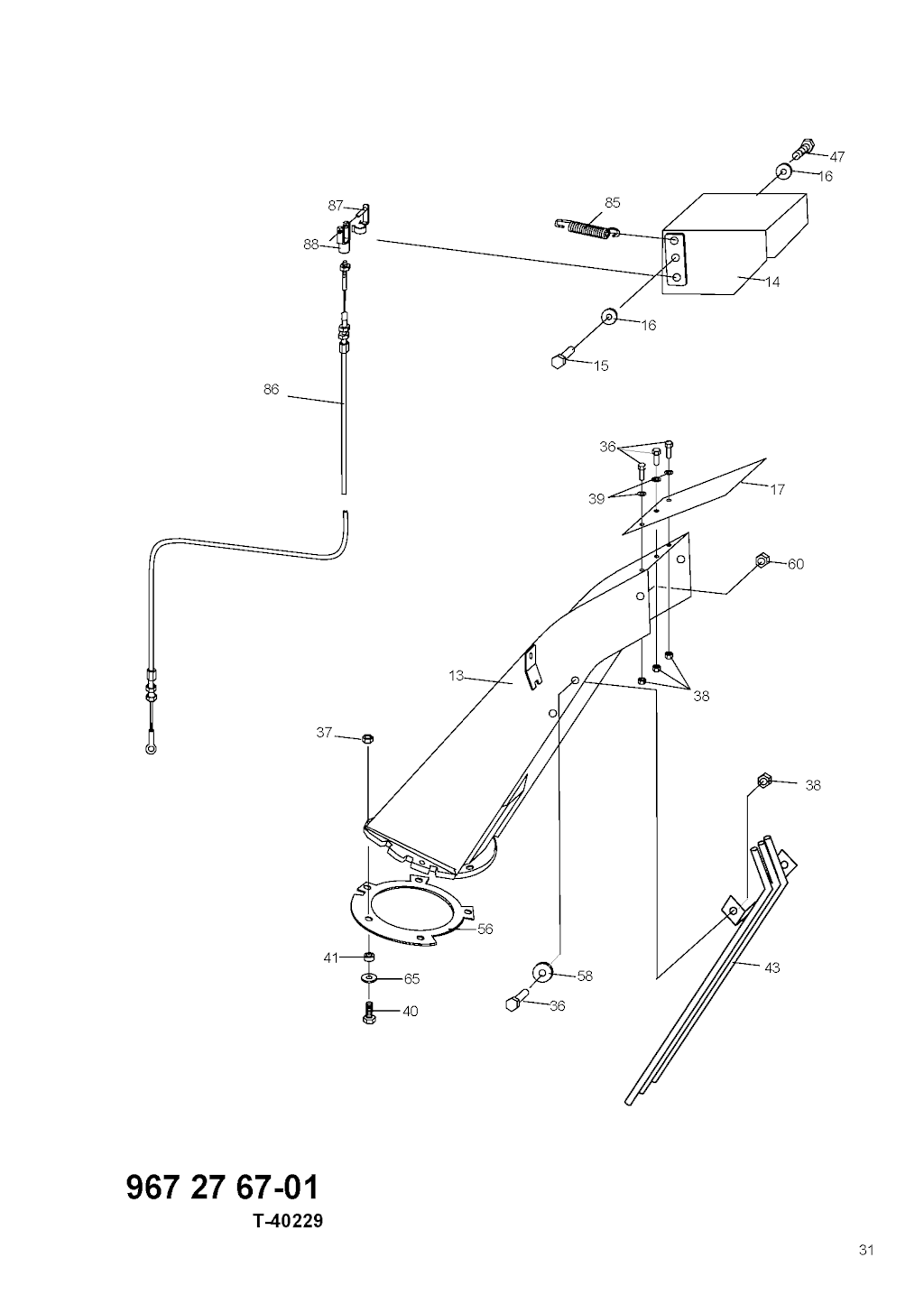 Explosionszeichnung Ersatzteile