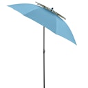 Vorschaubild doppler Strandschirm WINDPROFI 200 Manual, Aluminium Anthrazit / 100 % Polyester 80 g/m²
