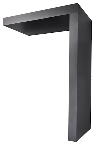 Gutta Rechteckvordach BS Plus 160 Sondermaß inkl. Seitenteil und Briefkasten  (neues Modell)