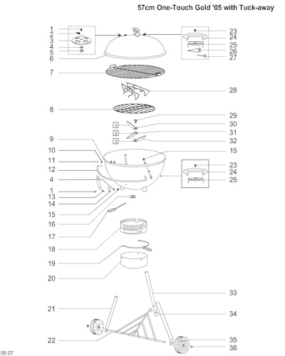 Weber One-Touch Gold 57cm Mica Blk Limited (2005) (Germany)