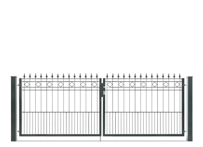 dz Flügeltor VARIO Residenz klassik RIMINI Doppeltor - Verschiedene Höhen und Weiten