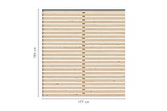 Karibu Sichtschutzzaun Lamelle 1800 x 1860 mm Zubehörbild