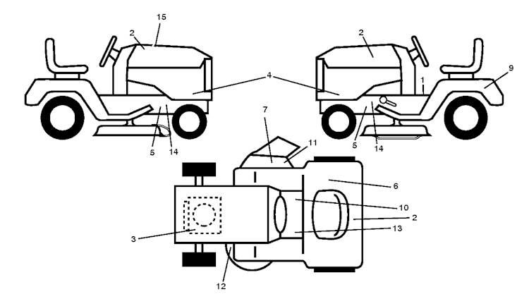 Husqvarna Gartentraktoren 96041001804 LT151