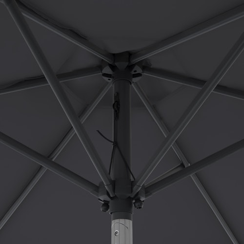 doppler Mittelmastschirm LIFE 180 Lift, Aluminium Anthrazit / 100 % Polyester 180 g/m²