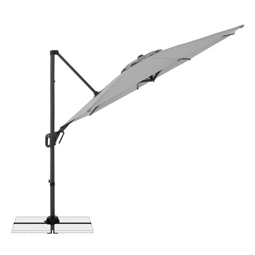 doppler Pendelschirm LIFE 310 Side, Aluminium Anthrazit / 100 % Polyester 180 g/m² 
