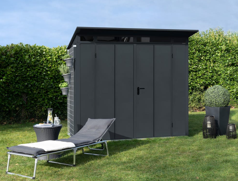 Hörmann Metall-Gerätehaus Berry mit Pultdach