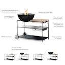 Vorschaubild höfats FIRE KITCHEN mit BOWL 57 Plancha-Grillset tief