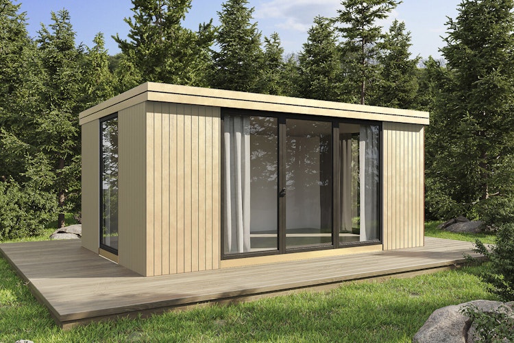 Wolff Finnhaus Design-Gartenhaus Himma 5434 isolierverglast - 94 mm  