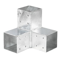 T&J QUATRO-Steckverbinder Ecke zweifach, für 9 x 9 cm 20 x 20 x 20 cm