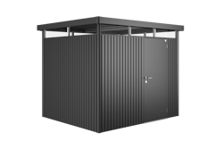 Biohort Gerätehaus HighLine mit Einzeltür 275 x 195 cm (Gr. H 2) - dunkelgrau-metallic (Restposten)