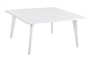 Vorschaubild Brafab Loungetisch VILLAC 88x88x46 cm, Aluminium Weiß - Abverkauf 