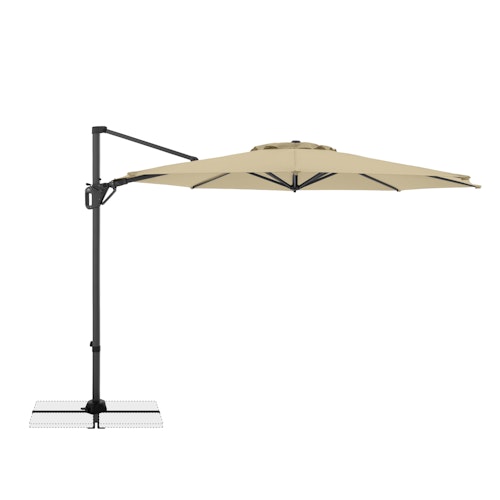 doppler Pendelschirm LIFE 310 Side, Aluminium Anthrazit / 100 % Polyester 180 g/m² 