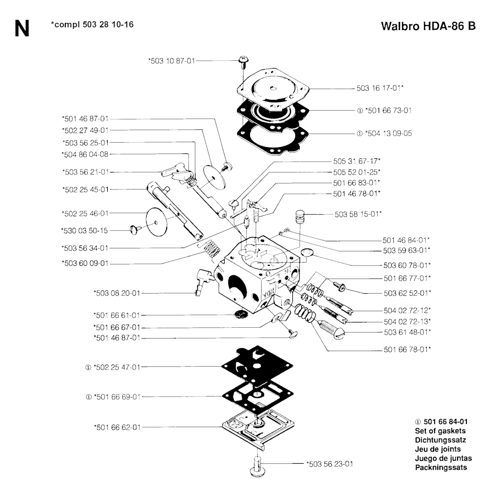 Explosionszeichnung Ersatzteile
