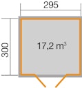 Vorschaubild Weka Gartenhaus 219 wekaLine - 28 mm