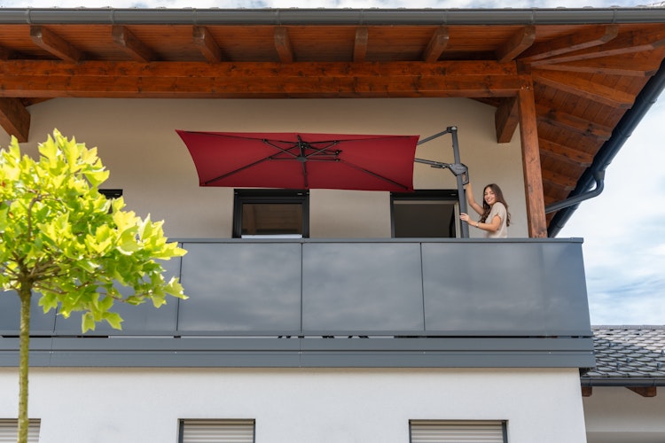 doppler Pendelschirm ACTIVE 240 x 135 Green Edition, Aluminium Anthrazit / 100 % Polyester 180 g/m²