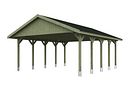 Vorschaubild Skan Holz Wallgau - Satteldach Doppelcarport Breite 620 cm
