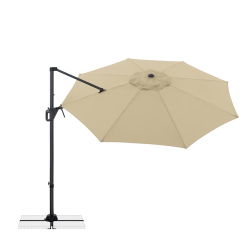 doppler Pendelschirm LIFE 310 Side, Aluminium Anthrazit / 100 % Polyester 180 g/m² 