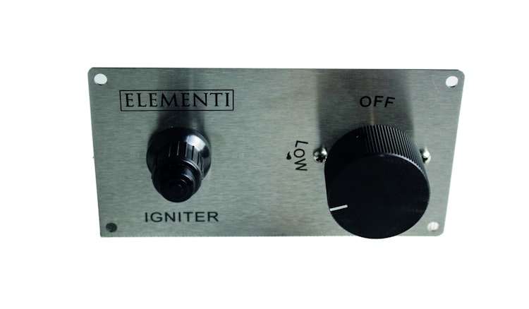 Gardenforma Gas Feuerstelle Katla, Keramik Antik anthrazit, Faserbeton