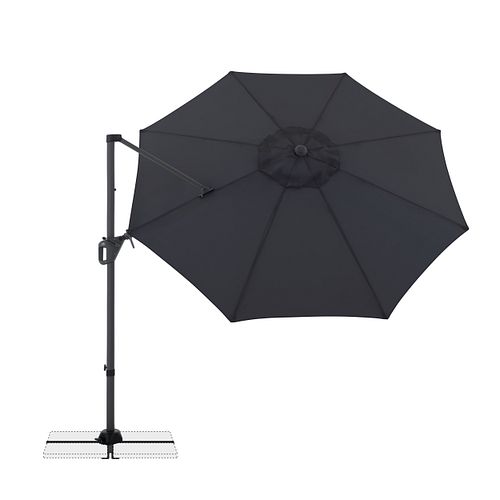 doppler Pendelschirm LIFE 310 Side, Aluminium Anthrazit / 100 % Polyester 180 g/m² 