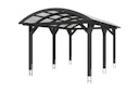 Vorschaubild Skan Holz Franken - Bogendach Einzelcarport aus Leimholz Breite 376 cm