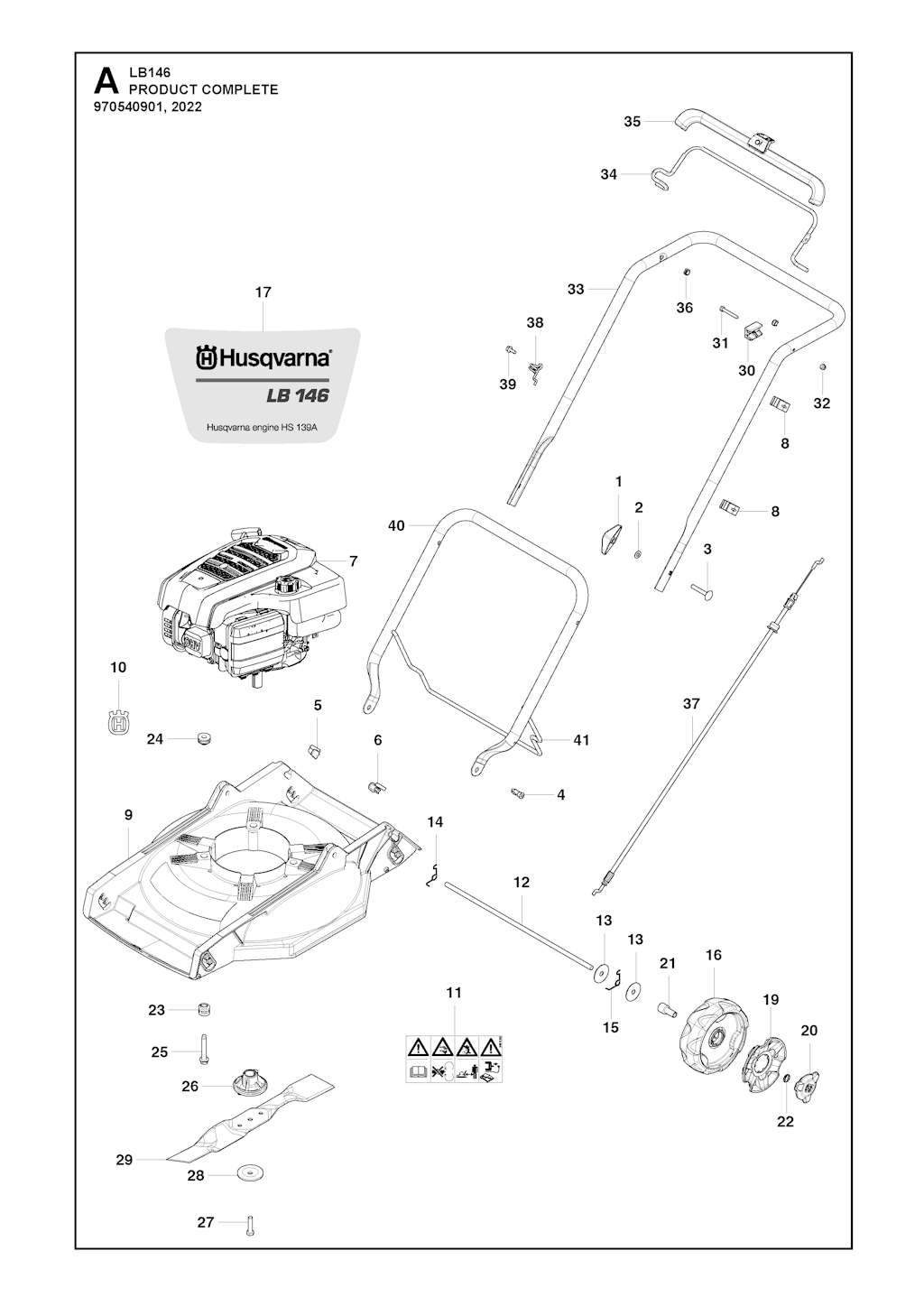 Explosionszeichnung Ersatzteile