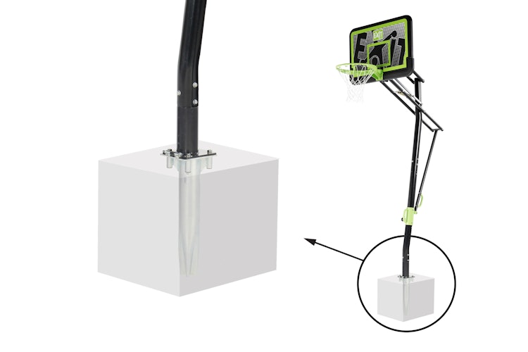 EXIT Basketballkorb Galaxy Inground Basket Black Edition